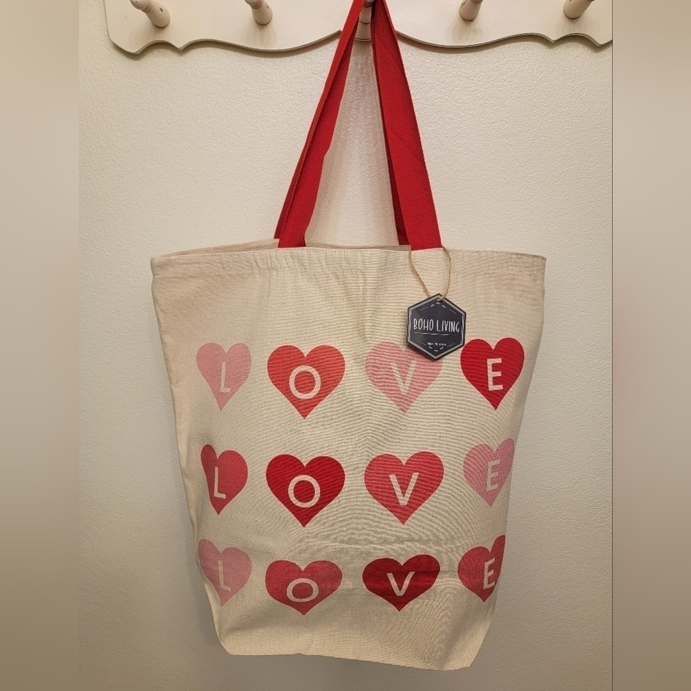 NWT "Love" Canvas Tote - Picture 1 of 1